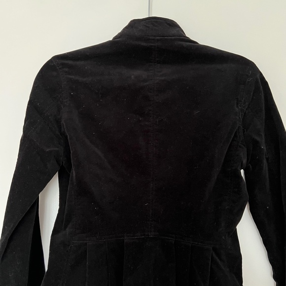 Vintage Black Velvet Victorian Steampunk Ringmaster Jacket Military Blazer - Picture 4 of 4